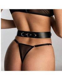 Belt Faux Leather Handcuffs - PureDiva