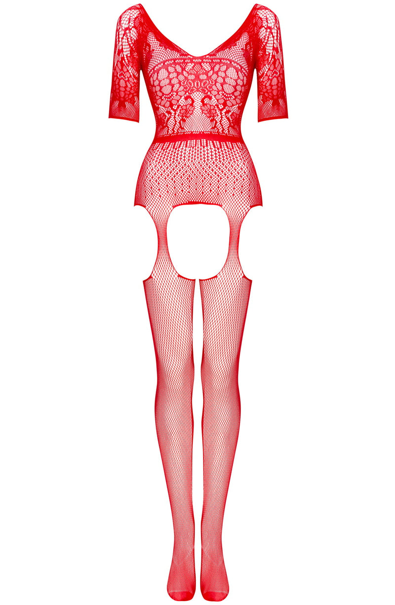 Beauty Night Sexy Red Bodystocking | PureDiva