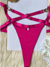 Hot Pink 5 Piece Lingerie Set