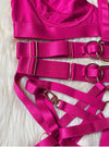 Hot Pink 5 Piece Lingerie Set