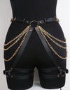 Sexy Harness Garter Belts with chain - PureDiva