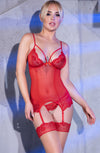 Chilirose Red Corset Set - PureDiva