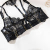 Love Tease Lace Bra and Garter Set