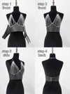 Leather Bust Harness Chain | PureDiva