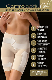 Control Body 410597 Shaping Shorts Bianco - PureDiva